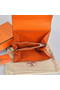 Hermes Constance Wallets Togo Leather A608 Orange  Replica
