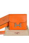 Hermes Constance Wallets Togo Leather A608 Orange  Replica