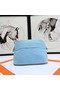Hermes Cosmetic Bag H3699 Light Blue  Replica