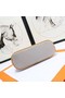 Hermes Cosmetic Bag H3699 Light Grey  Replica