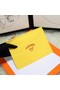 Hermes Cosmetic Bag H3700 Lemon Yellow  Replica