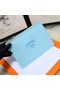 Hermes Cosmetic Bag H3700 Sky Blue  Replica