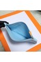 Hermes Cosmetic Bag H3700 Sky Blue  Replica