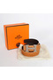 Hermes Dark Brown Bovine Jugular Veins Belt HR1008B Silver  Replica