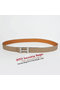 Hermes Dark Gray Bovine Jugular Veins Belt HR1009B Silver  Replica