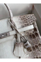 Hermes Diamond Birkin 30cm In Himalaya Niloticus Crocodile Skin  Replica