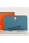 Hermes Dogon Combined Wallet A508 Light Blue  Replica