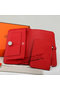 Hermes Dogon Combined Wallet A508 Red  Replica