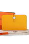 Hermes Dogon Combined Wallet A508 Yellow  Replica