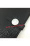 Hermes Dogon Combined Wallet Litchi Leather A508 Black  Replica