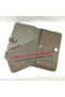 Hermes Dogon Combined Wallet Litchi Leather A508 Khaki  Replica