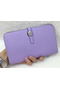 Hermes Dogon Combined Wallet Litchi Leather A508 Lavender  Replica
