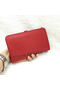Hermes Dogon Combined Wallet Litchi Leather A508 Red  Replica