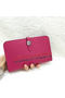 Hermes Dogon Combined Wallet Litchi Leather A508 Rose  Replica