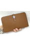 Hermes Dogon Combined Wallet Litchi Leather A508 Wheat  Replica