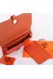 Hermes Dogon Combined Wallets A508 Orange  Replica