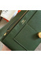 Hermes Dogon Duo Wallet In Green Clemence Leather  Replica