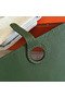 Hermes Dogon Duo Wallet In Green Clemence Leather  Replica