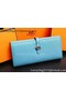 Hermes Dogon Original Leather Wallet H509 SkyBlue  Replica
