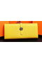 Hermes Dogon Original Leather Wallet H509 Yellow  Replica