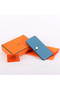 Hermes Dogon Togo Leather Wallet Travel Case A808 Blue  Replica