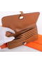 Hermes Dogon Togo Leather Wallet Travel Case A808 Coffee  Replica