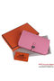 Hermes Dogon Wallet Saffiano Leather Travel Case H001 Pink  Replica