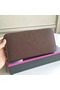 Hermes Etoupe Clemence Azap Zipped Wallet  Replica