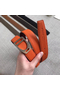 Hermes Etrier Buckle Belt & Orange Clemence 32 MM Strap  Replica