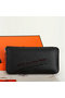 Hermes Evelyn Long Zip Wallet A808 Black  Replica