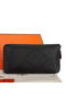 Hermes Evelyn Long Zip Wallet A808 Black  Replica