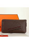 Hermes Evelyn Long Zip Wallet A808 Brown  Replica