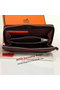 Hermes Evelyn Long Zip Wallet A808 Brown  Replica