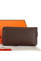 Hermes Evelyn Long Zip Wallet A808 Brown  Replica