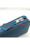 Hermes Evelyn Long Zip Wallet Litchi A808 Blue  Replica