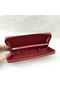 Hermes Evelyn Long Zip Wallet Litchi A808 Red  Replica