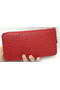 Hermes Evelyn Long Zip Wallet Litchi A808 Red  Replica