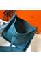 Hermes Evelyne III 29 PM Bag In Blue Jean Clemence Leather  Replica