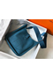 Hermes Evelyne III 29 PM Bag In Blue Jean Clemence Leather  Replica