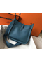 Hermes Evelyne III 29 PM Bag In Blue Jean Clemence Leather  Replica