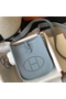 Hermes Evelyne III TPM Bag In Blue Lin Clemence Leather  Replica