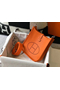 Hermes Evelyne III TPM Bag In Orange Clemence Leather  Replica