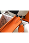 Hermes Evelyne III TPM Bag In Orange Clemence Leather  Replica