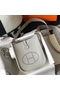 Hermes Evelyne III TPM Bag In Pearl Grey Clemence Leather  Replica