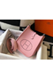 Hermes Evelyne III TPM Bag In Pink Clemence Leather  Replica