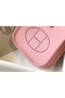 Hermes Evelyne III TPM Bag In Pink Clemence Leather  Replica