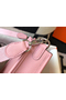 Hermes Evelyne III TPM Bag In Pink Clemence Leather  Replica