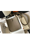Hermes Evelyne III TPM Bag In Taupe Clemence Leather  Replica
