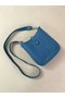 Hermes Evelyne original togo leather mini Shoulder Bag H15698 blue  Replica