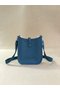 Hermes Evelyne original togo leather mini Shoulder Bag H15698 blue  Replica